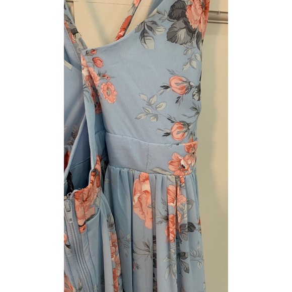 Windsor Light Blue Floral Maxi Dress - Picture 4 of 4